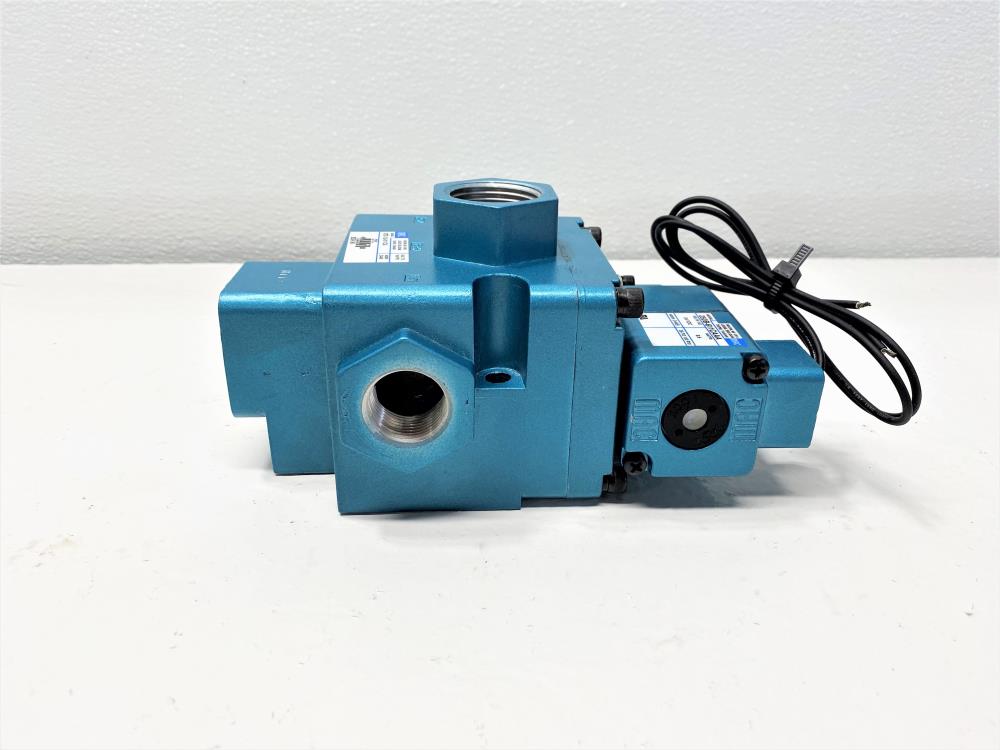 MAC 1" x 3/4" Solenoid Valve 57D-12-611CA, 250B-611CAAA, 25-150 PSI